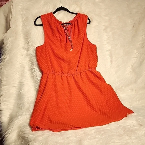 A New Day Orange  dress textured Sz XXL - Picture 8 of 11
